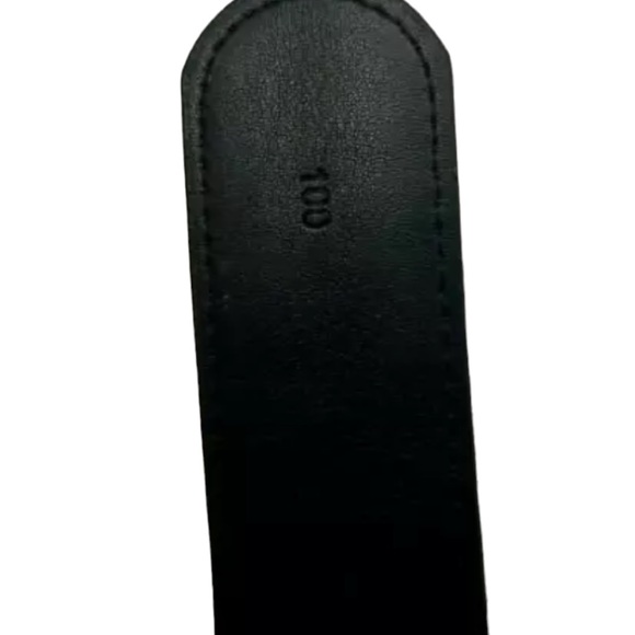 Gucci Black GG Buckle Calf Leather Belt Size 100 - Picture 5 of 5